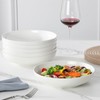 MALACASA 8.85" Large Pasta Bowls, 42 OZ White Salad Bowls