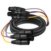 Augioth 4 Channel XLR Snake Cables 3FT, Color-Coded XLR to