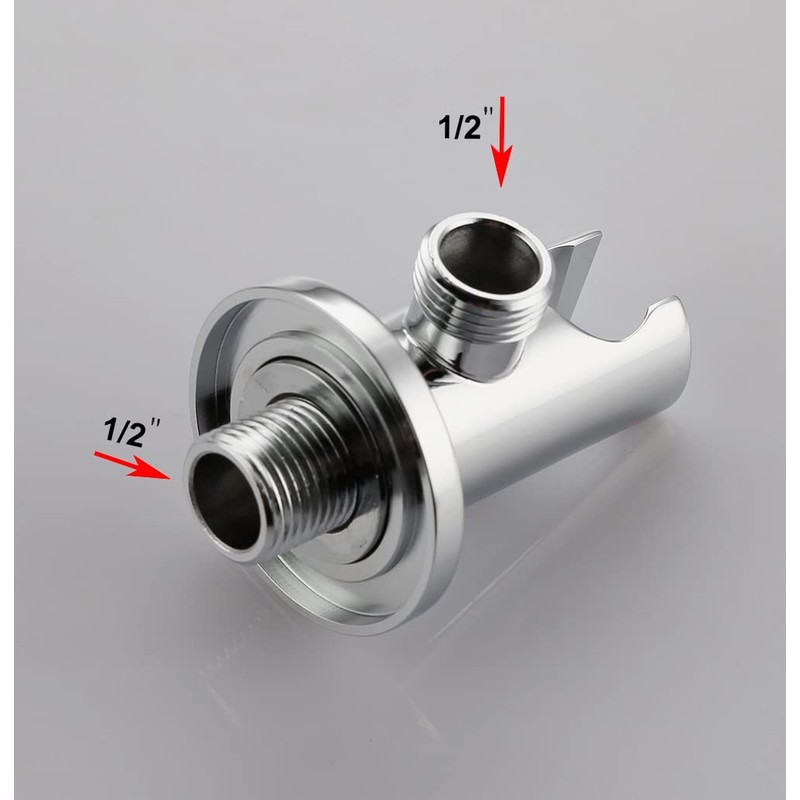 Solid Brass Wall Mount Handheld Shower Bracket Holder with Water