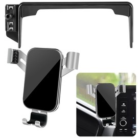 LUNQIN Car Phone Holder for Honda CRV CR-V 2023 2024 2025 2026 and Honda CR-V Hybrid 2023-2026 Screen Stand Auto Interior Accessories Best Cell Phones Mount Cellphone Mobile Charging Cradle Accessory