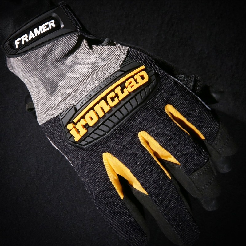 Ironclad Framer Gloves, Small, Black