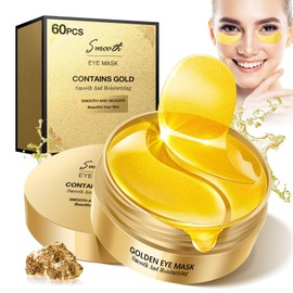 60 Pads Augenpads,Eye Pads Wiederverwendbar Anti Aging-Augenpads Gegen Augenringe Feuchtigkeit Spendende Augenmaske Augenringe Entfernen Eye Patch Tränensäcke,Falten Und Puffiness mit Hyaluronsäure