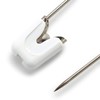 Prym Nappy Pins, Metal, White, 55 mm (4 pins)