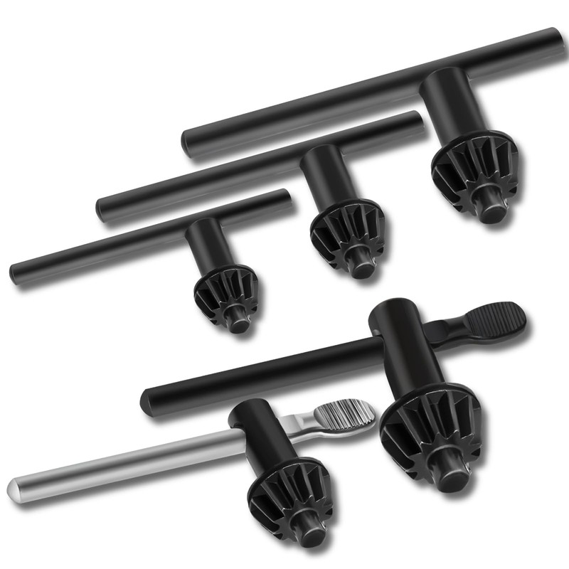 Drill Chuck Key Wrench 3/4" 5/8" 1/2" 3/8" 1/4" Carbon