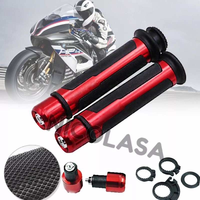 Codyar Puños Manijas Moto Cubre Puños Negro Rojo Azul Dorado