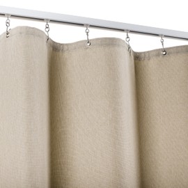 EverTrack Room Divider Curtains - Curtains for Ceiling Mounted Curtain Track to Create a Private Space or Divide a Room - Handcrafted in The USA - Anchorhead Tan, 66 W x 108 H