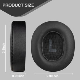 Replacement Ear Pads for JBL Tune 700BT, 710BT, 720BT, 750BTNC, 760NC, 770NC Wireless Over-Ear Headphones, Ear Cushions, Ear Cups Cover Repair Parts (Black)