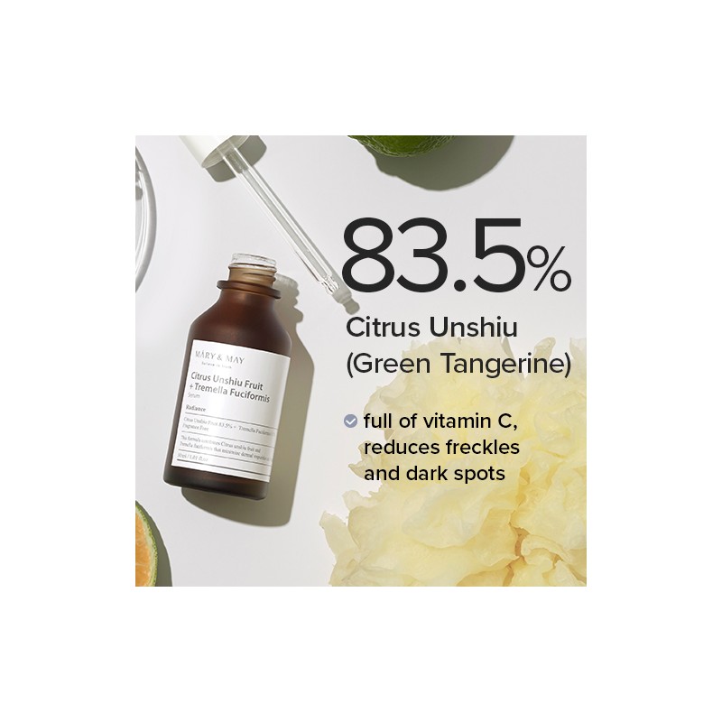 Mary&May [Mary&May]Citrus Unshiu + Tremella Fuciformis Serum 30ml