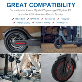 GLDYTIMES 8.5 Inches Scooter Inner Tube, 50/75-6.1 Heavy Duty Tubes for Hiboy S2 Xiaomi M365 Pro 2 Gotrax GXL V2, 8 1/2 Thicken Rubber Wheels for Gas Scooters, Pocket Bikes, Mobility Scooters