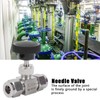304 Stainless Steel Valve 2‑Way High Pressure Needle Flow Control