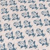 furn. Lulah Block Printed Ruffle Cushion Cover - Linen/Blue -
