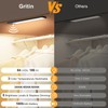 Gritin 10.2inch Under Cabinet Lighting Rechargeable -84 LED Super Bright,3-Color&
