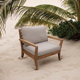 Tommy Bahama Deep Seating Lounge Cushion, 24" X 26" X 4", Bamboo Bay Sand