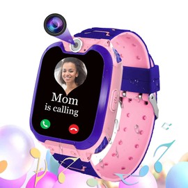 Kids Smart Watch Boys Girls - Smart Watch for Kids Phone Watch with Two Way Call SOS 16 Games HD Camera Music Alarm Video Calculator, Kids Watch Gifts for Boys Girls Student 4-12 Years