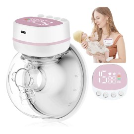 Extractor De Leche Eléctrico Manos Libres Portátil, Tira Leche Saca Materna Maternidad, 5 Modos 15 Niveles de Succión, 24 mm, Diseño Antirreflujo, Ultrasilencioso, Para Viajes Y En Casa