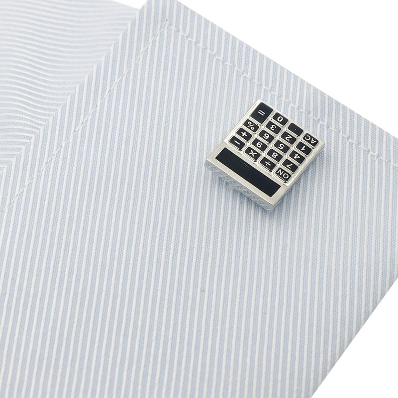 Calculator Calculator Cufflinks Cufflinks n02218, Brass, No Gemstone