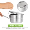MOVKZACV Stainless Steel Camping Cooking Pot with Lid and Foldable