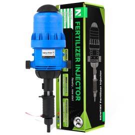 NEWTRY 1:250 to 1:25 Fertilizer Injector for Drip Irrigation Adjustable Water Powered Dosing Pump 3/4" NPT