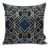 tyui7 Pillowcase Art Deco Fancy Blue Decor Pillowcases Throw Cushion