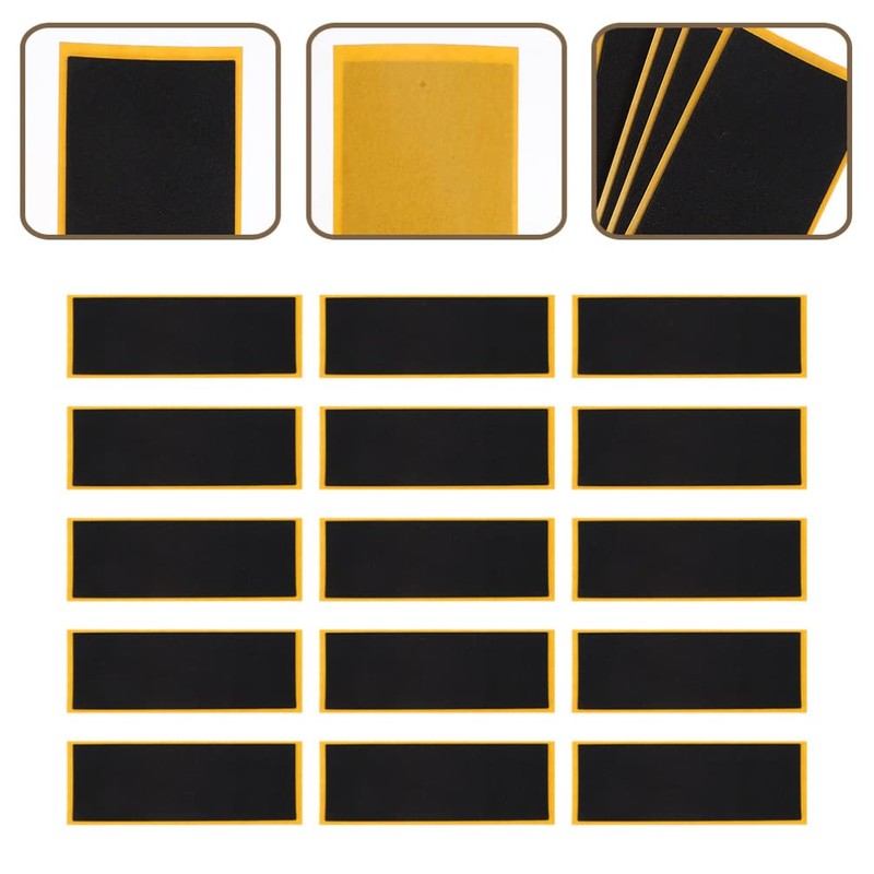 Toddmomy 15pcs Fingerboard Grip Tape Foam Fingerboard Stickers Skateboard Grip