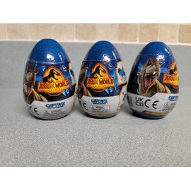 Captivz 🔥LOT OF 3 BLUE Jurassic World Dominion Captivz Dinosaur Mystery Egg