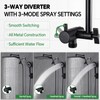 JFJIARUI 13" Shower Heads with Handheld Spray Combo, High Pressure