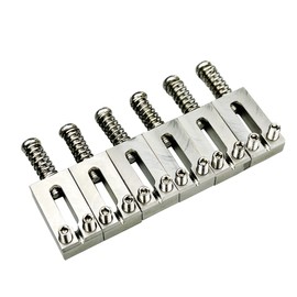 Kaynes 6PCS 10.5mm Guitar Bridge Saddles – Stainless Steel Tremolo Bridges Saddle for Fender Telecaster Tele Stratocaster Strat Style Electric Guitar Replacement (10.5mm)