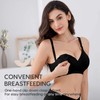 Vinfact 3 Pack Nursing Bras for Breastfeeding Seamless V Neck