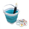 SAMMART 2.6L Super Mini Sqare Collapsible Plastic Bucket - Foldable