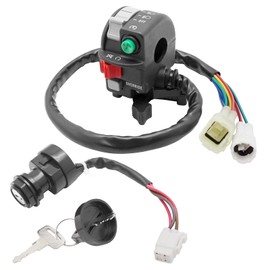 M MATI Start Stop Headlight Switch & Ignition Key Switch for Yamaha Grizzly 450 2007-2014 Kodiak 450 2004-2006 5KM-83972-00-00 5KM-83973-00-00 5ND-82510-00-00