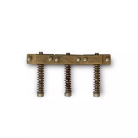 Rutters 1953 Aged Brass Saddles for Tele®, Straight Compensated, Step-Notched