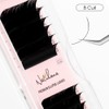 NATUHANA Ellipse Flat Eyelash Extension D Curls 0.20 mm 8-15
