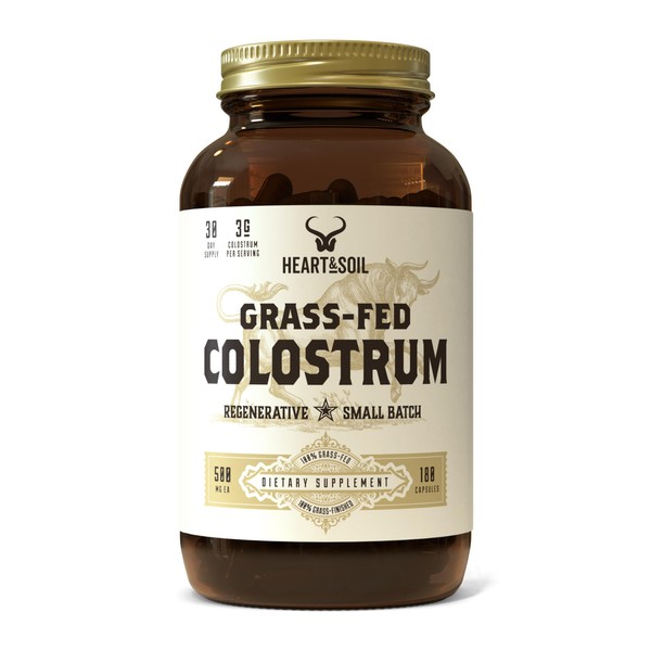 HEART & SOIL Bovine Colostrum – 3000mg Grass Fed Colostrum