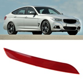 Qiilu Rear Bumper Reflector for F30 F31 F35 3 Series Car Rear Bumper Reflector Tail Light Brake Lamp ABS Dustproof Indicator Replacement(Left 63147301187)