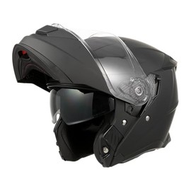 Motorcycle Helmet, Flip-Up Helmet with Double Visor, ECE 22.06 Approved, Full Face Helmet & Jet Helmet 2-in-1, for Men and Women, Ideal for Touring, Travel & City Traffic