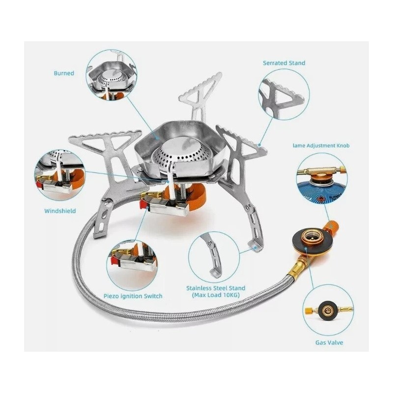 Fire Water Marine Three Fuel Camping Stove Butane Propane and