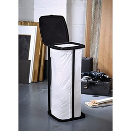 mysmartbuy.com Collapsible Camping Bin 50L - Foldable Caravan Travel Portable Waste Bin 3 Stage Height Adjustable - 69cm Tall Folding Refuse Dustbin Bag Holder Stand