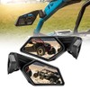 X3 Side Mirrors, A & UTV PRO Rear View Mirrors for Can am Maverick X3 Max Turbo R 2017 2018 2019 2020 2021 2022 Adjustable Racing Breakaway X3 RearView Mirrors Accessories,Replace OEM # 715002898