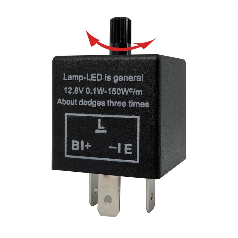 Red Led Hazard Warning Rocker Switch with 3 PIN Adjustable