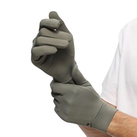 OhSunny Men Cycling Gloves Touchscreen Full Finger Sun UV Protection UPF 50+ Summer Gloves for Driving Fishing SMM5M085T (Green)