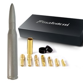 50 Cal Bullet Antenna Grey Bullet Antenna Truck Car Antenna Replacement for Silverado 1500 Ford F150 F250 F350 Dodge Ram 1500 GMC Sierra 1500 Ranger Jeep Short Replacement Antena (Grey)