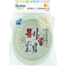 Skater XP25AG-A Baby Tableware, Small Plates, For Kids, 5 Months and Up, Antibacterial, Plastic, 9.8 fl oz (290 ml)