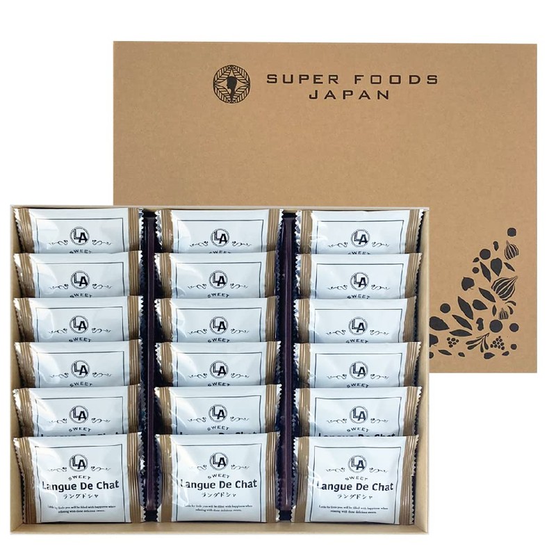 Sesame Filled Langue de Chat 18 Pieces
