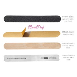 STALEKS PRO Expert 20 Pack of 30 disposable files for base file in stainless steel (roughness - 240) DFE-20-240