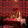 4m Valentines Day Red Hearts Hanging String Garland Decorations, Hanging