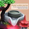 Lemoeyes Indoor Desktop Fountain Waterfall Decor, Atomizing Desktop Humidifier with