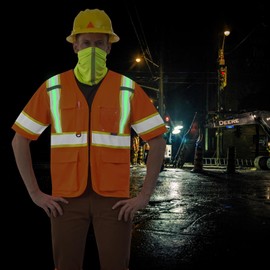 Two Tone Glow Hi Vis short sleeve safety Vest Class 3