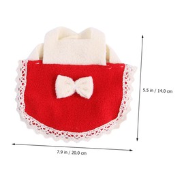 Mipcase Hamster Bow Decor Vest Outfit for Small Pets Cute Fashionable Apparel for Everyday Wear Holidays and Photos for Animals