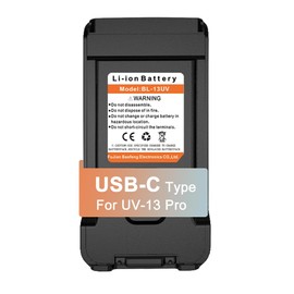 BAOFENG BL-13UV Original Battery USB-C Charging Enlarge Li-ion Battery Rechargeable DC7.4V for GM-15 Pro UV-13 Pro P15UV for TYT UV88 UV98