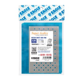 Super Assilex Flexible Sanding Sheets JOB-PAK, Ocean K-360, U191-1515L, 4 sheets + 1 L Hand Pad for Full Sheets